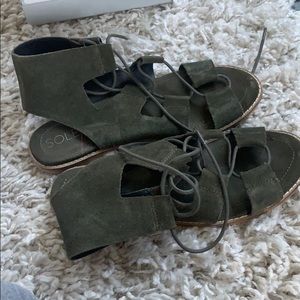 Sole society leather gladiator sandal